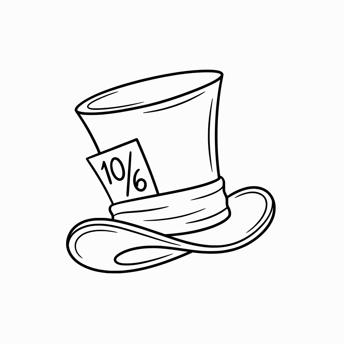 Mad Hatters Top Hat | SVG Cricut File