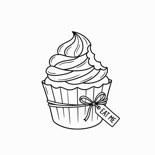Wonderland Cupcake | SVG Cricut File