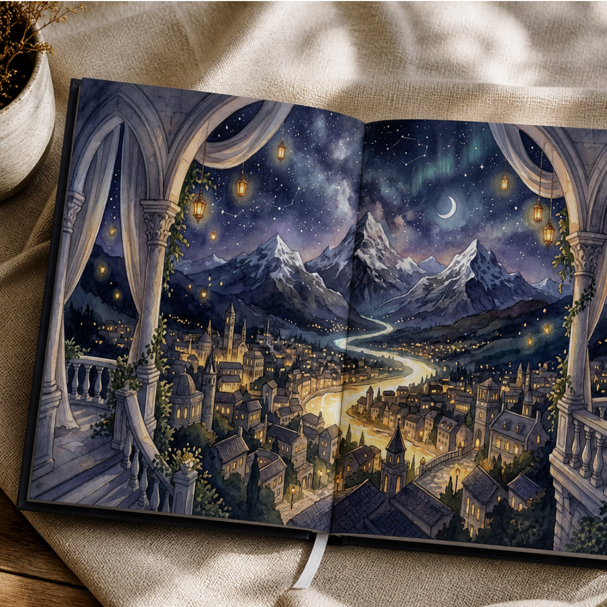 Starlight City Digital Endpaper