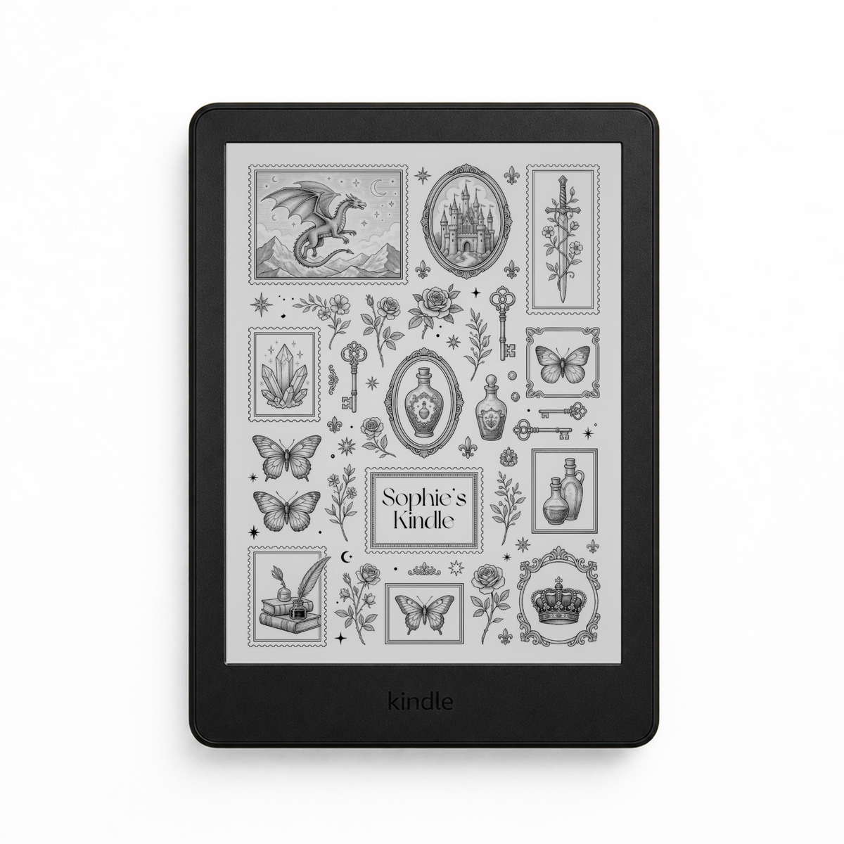 Kindle Paperwhite Personalized Lock Screen, Kindle Fantasy Lock Screen, Kindle Paperwhite, Kindle Screensaver, Kindle Wallpaper,