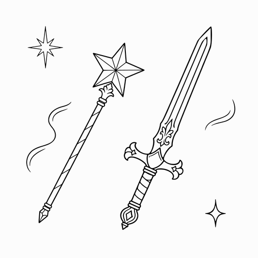 Wand & Sword Bundle | SVG Cricut File