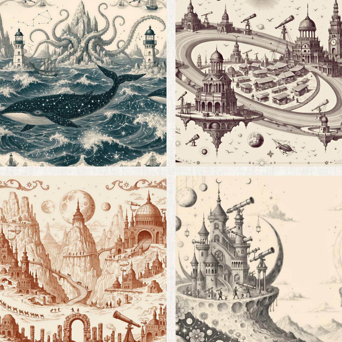 Fantasy Digital Endpaper Collection