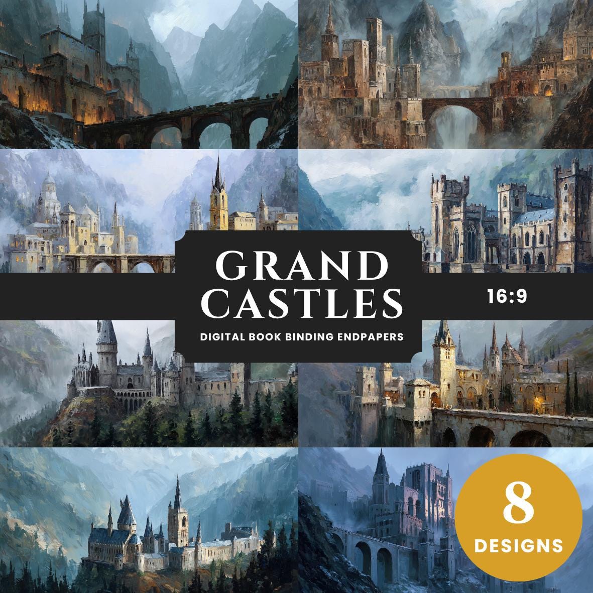 Fantasy Castle Digital Paper Collection