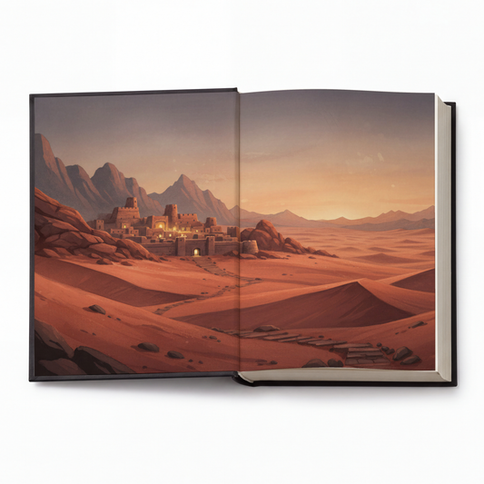 Desert Town Digital Endpaper