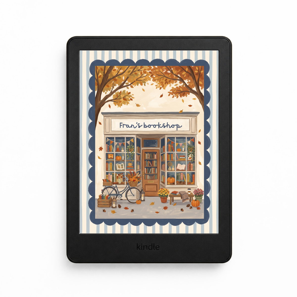 Personalised Cosy Bookshop Lock Screen