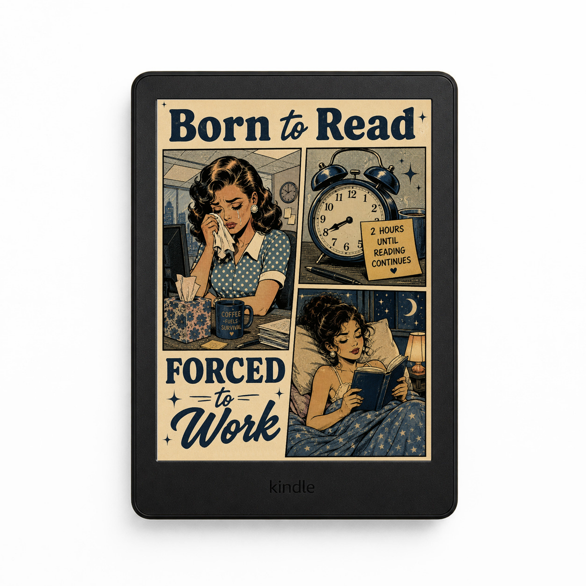 Born To Read Kindle Lock Screen