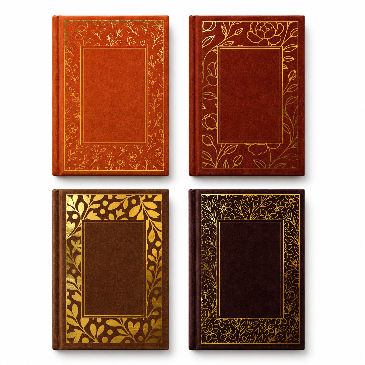 Floral Bookbinding - 4 Cover Collection