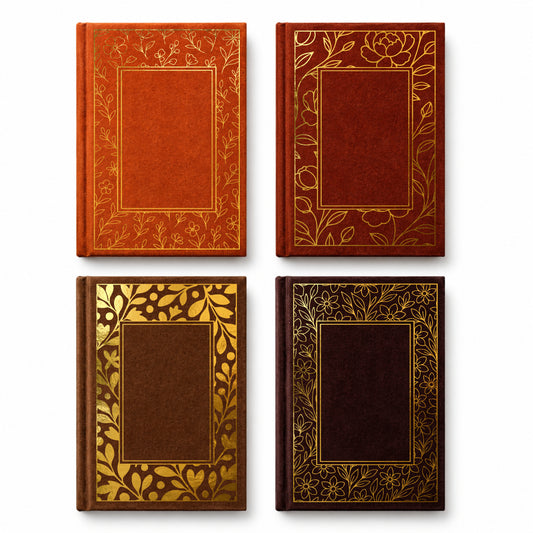 Floral Bookbinding - 4 Cover Collection