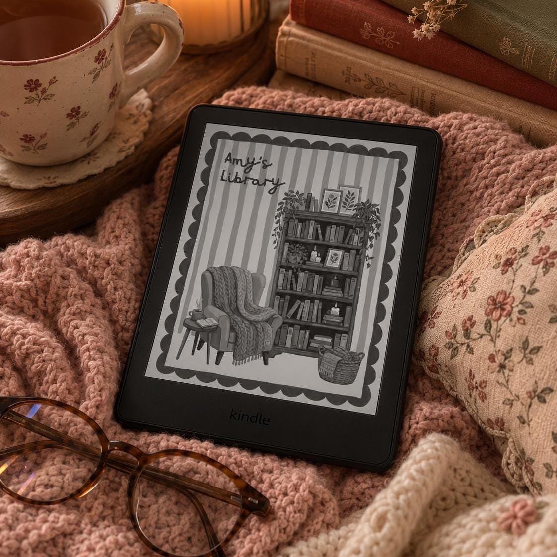 Personalised Cosy Cafe Lock Screen