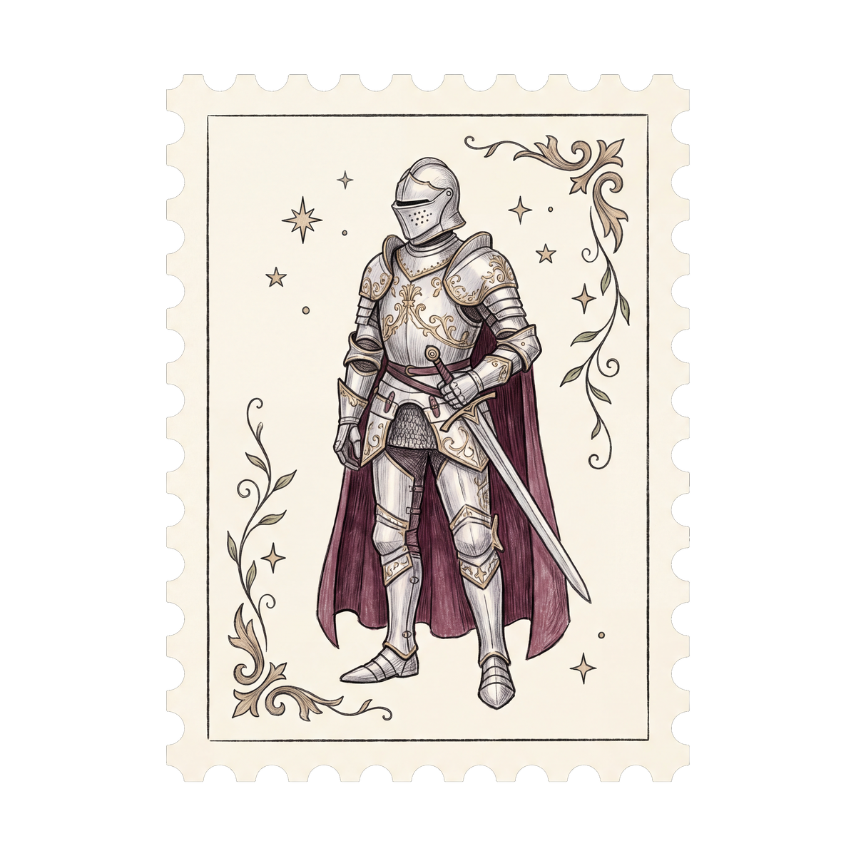 Knight in Armour Digital Sticker